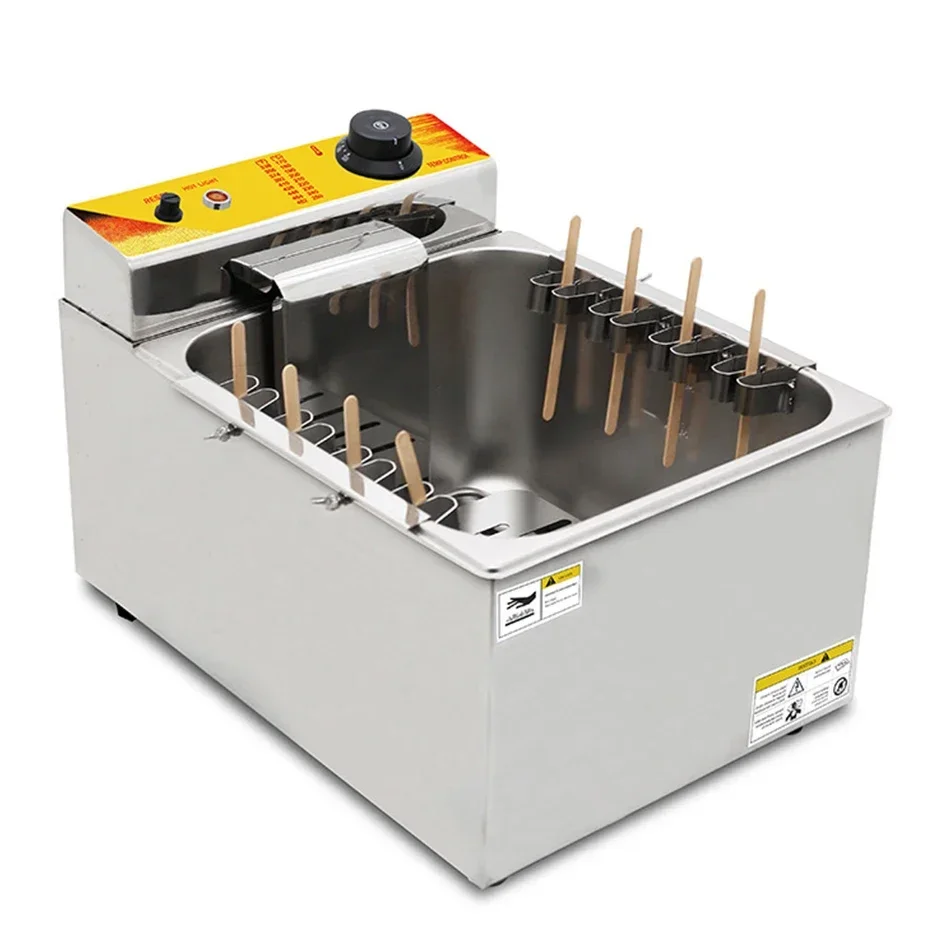 Gas 110-220V Korean Mozzarella Deep Corn Dog Frying Oven Mozzarella Cheese Hot Dogs Sausage Fryer Machine For Business 3