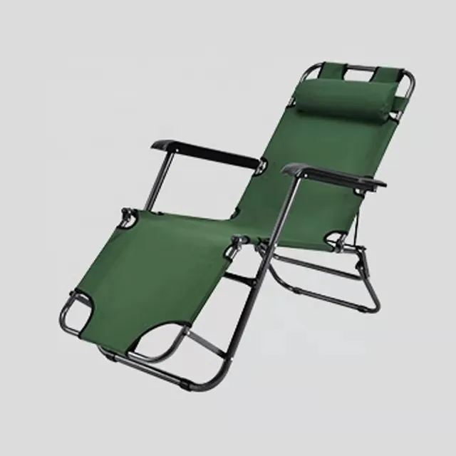 Portable Backrest Outdoor Canvas Free Life Patio180 Degree Foldable Folding Beach Lounge Chair Bed 3