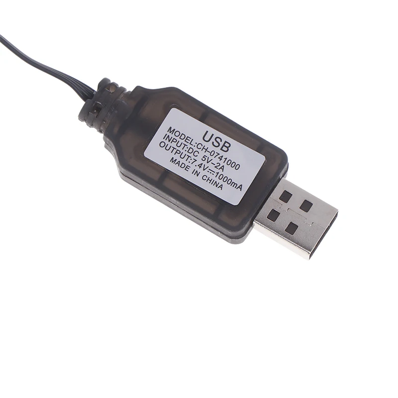1PCS 7.4V SM-4P Plug USB Charger For DE36W DE65 HM202 EC08 EC16 RC Car M416 Electric Gel Ball Blaster Battery Charger