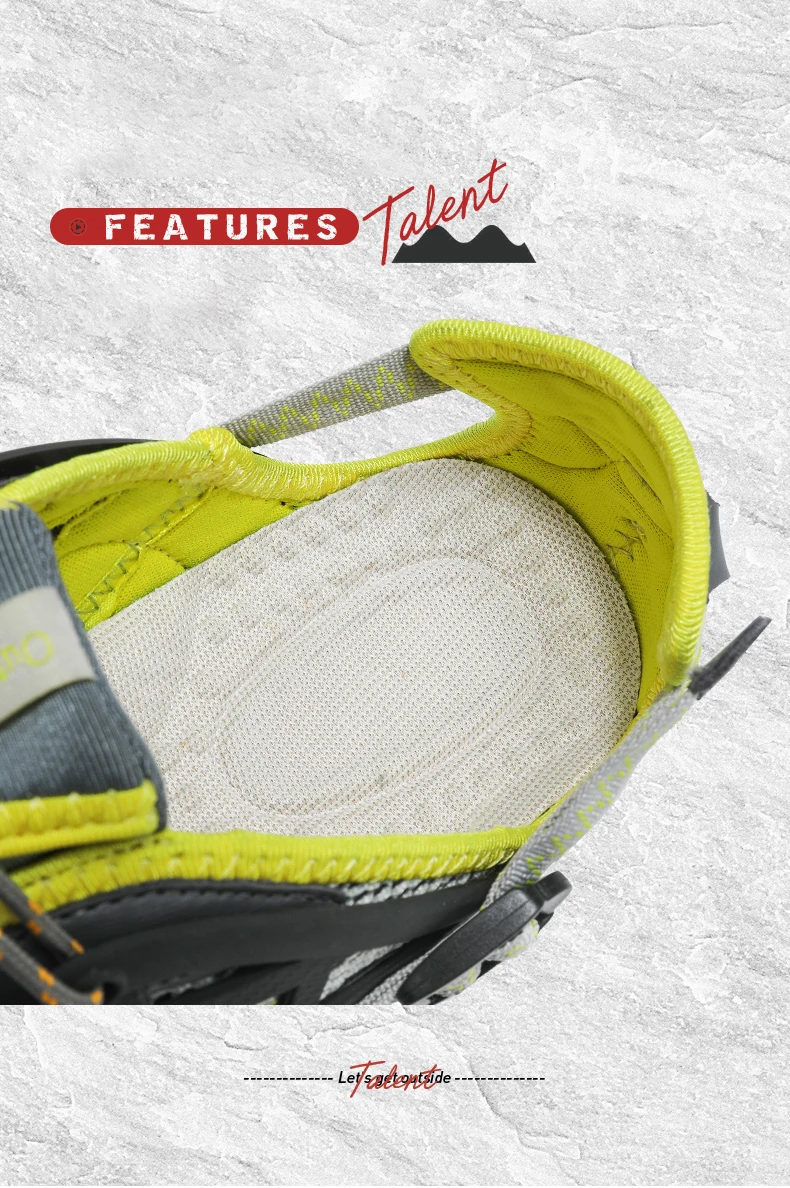 Herren Outdoor-Wandersandalen, schnell trocknende Wasserschuhe, amphibische Watschuhe, atmungsaktive Wanderschuhe, Trail-Wassersandalen, große Größe – Detail 11