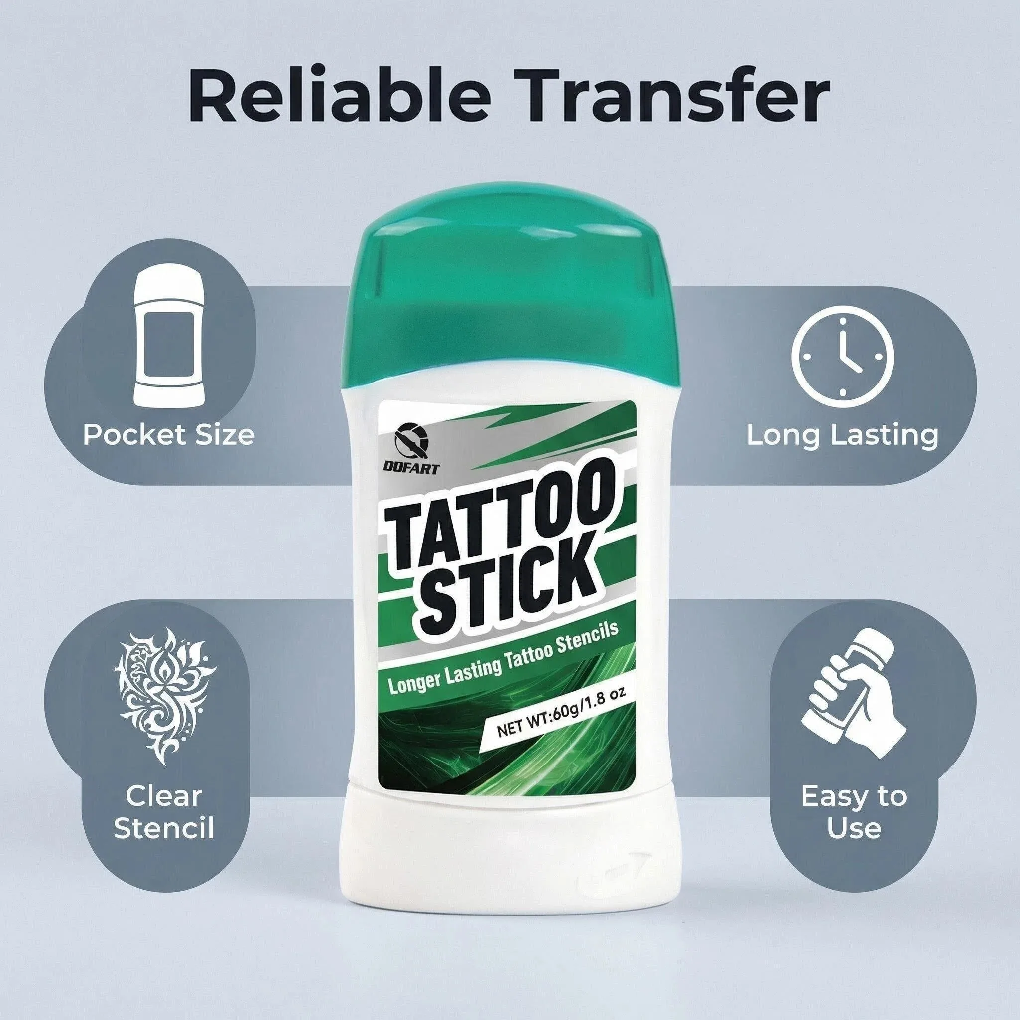 DQFART Tattoo Kit With 10Pcs 5ml Tattoo Ink 20Pcs Tattoo Ink Cups 10Pcs Tattoo Transfer Paper Tattoo Supplies Tattoo Accessories - 3