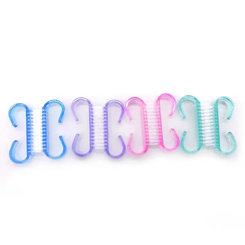 Nail Brushes 10 Pcs Acrylic Nail Art Manicure Pedicure Soft Plastic Cleaning Tools Set
