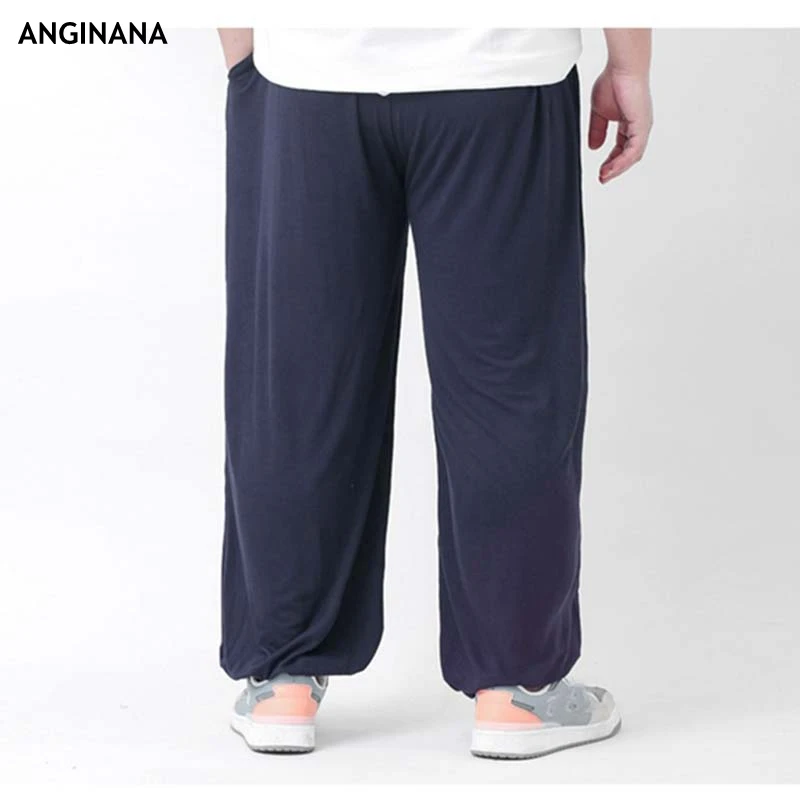 Summer Plus Size 12XL 180KG Men's Pants Pocket Large 6xl 8xl 10xl Loose Big Elastic Sports Blue Grey Pants 50 52 2