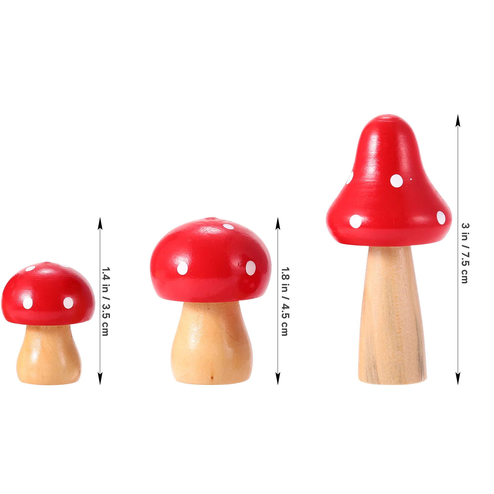Resin Ornaments 6 Pcs Simulated Wooden Mushroom Gnome Decorations Home Decorate Micro Landscape Garden Moss Table Decorative