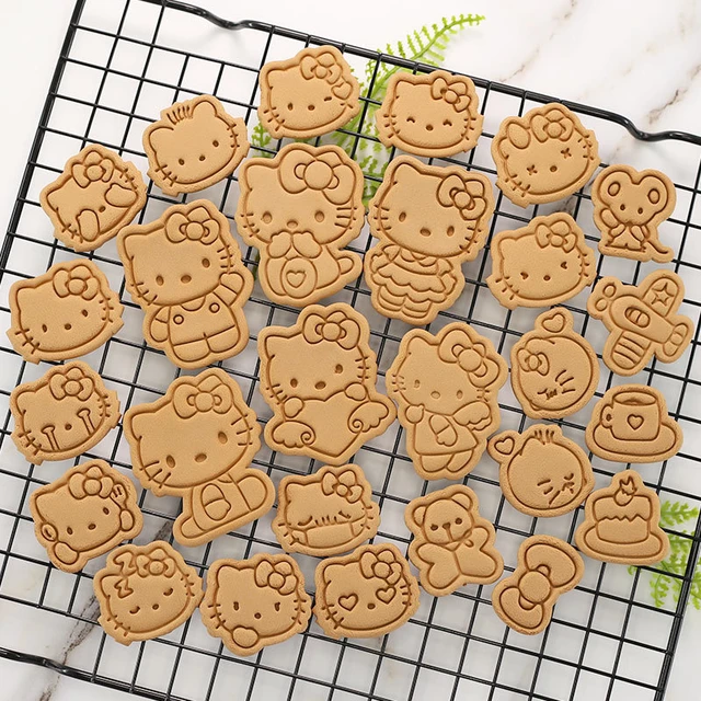 Moule à Biscuits Kawaii Hello Kitty, Accessoires de Cuisine, Anime, Presse  à l'Eau, Outils de Cuisson à Domicile, Outils de Décoration - AliExpress