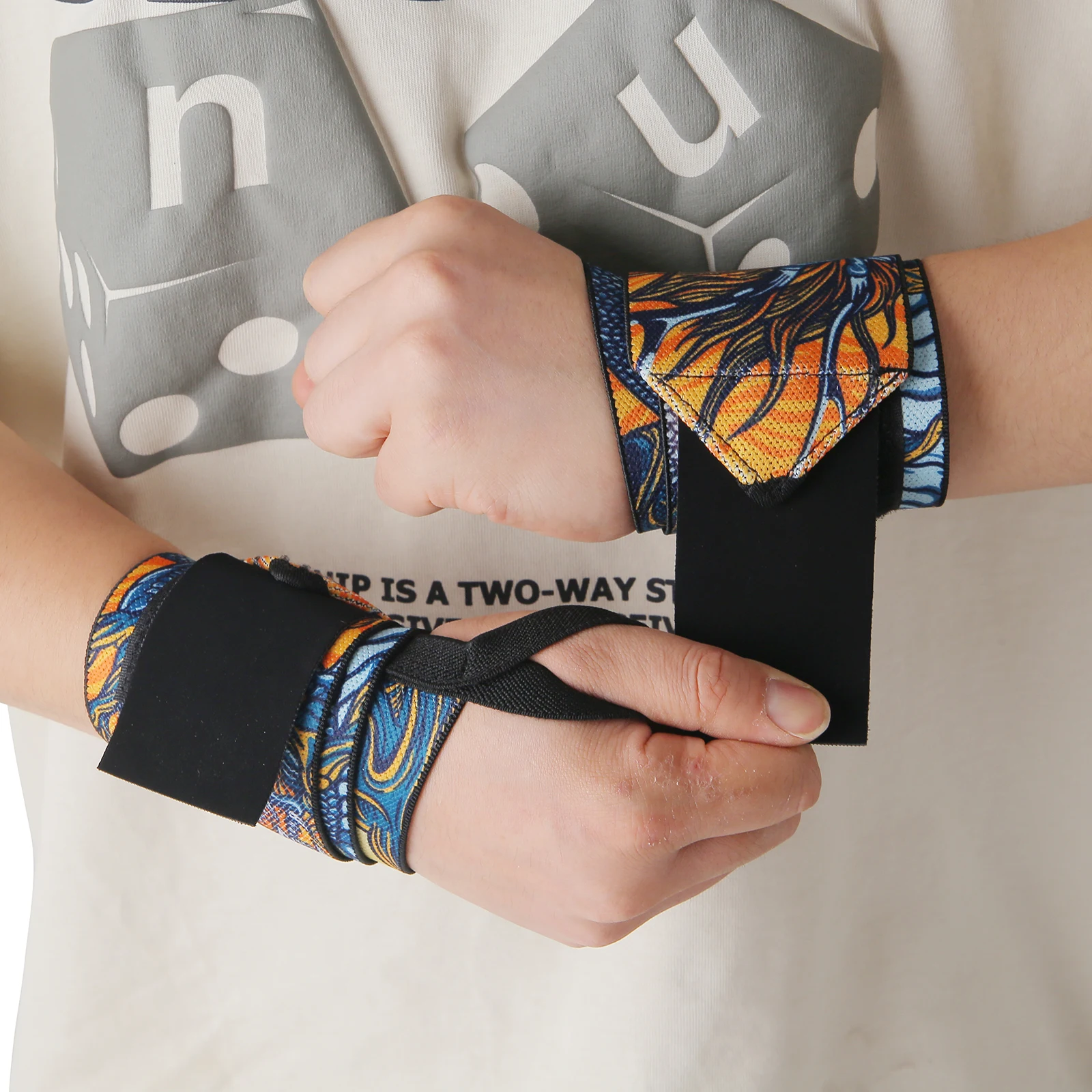 Berserk Anime Flexible Wrist Wraps for Weightlifting - Adjustable and Elastic Gym Wrist Support