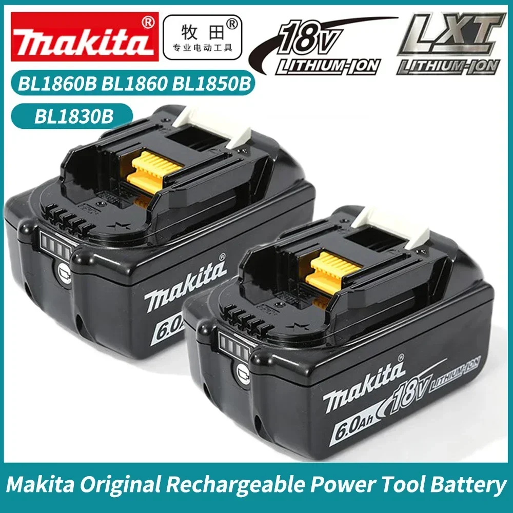 Оригинальный Makita 6Ah/5Ah/3Ah для Makita 18V батарея BL1830B BL1850B BL1850 BL1840 BL1860 BL1815 запасная литиевая батарея
