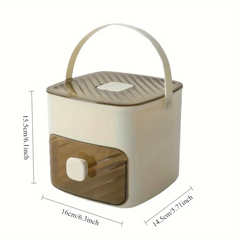 48 Grid Handheld Press Type Ice Cube Mold (no Power Required) Double-layer Design, Essential Kitchen Tool for Refrigerators