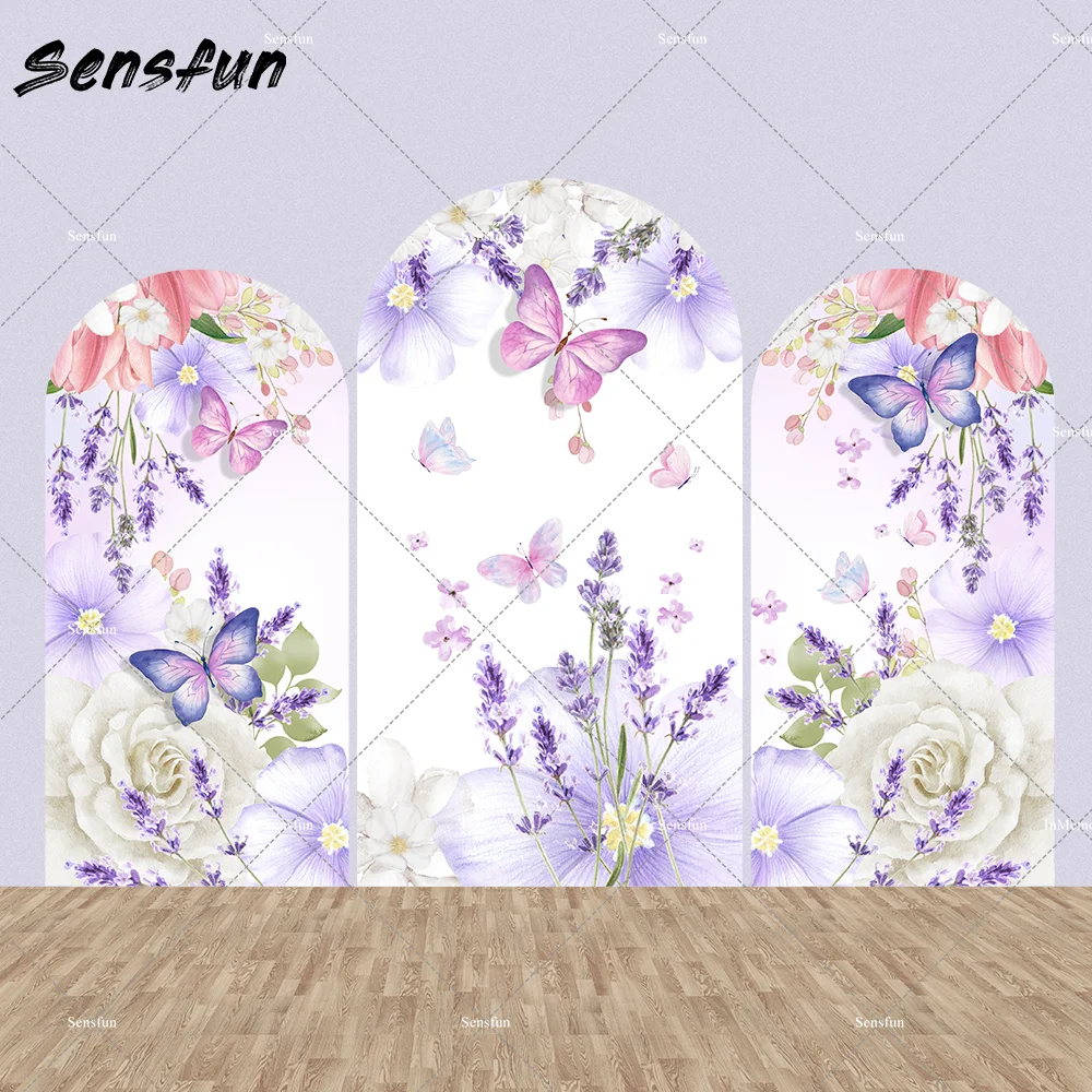 나비 베이비 샤워 아치 배경 커버, 요정 공주 소녀 생일 배경, 사진 스튜디오 키아라 아치형 벽 배너 