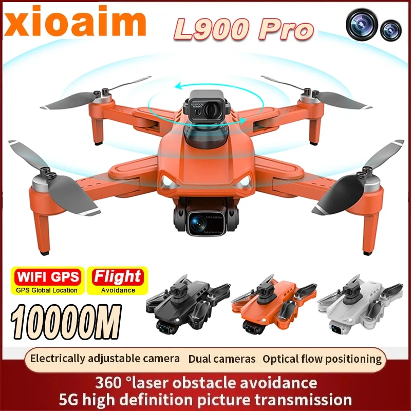 Для дрона xiaomi L900 Pro, 8K, профессиональная фотокамера, GPS, фотография, бесщеточный складной Квадрокоптер, радиоуправляемое расстояние, 1,2 км, дроны, игрушка