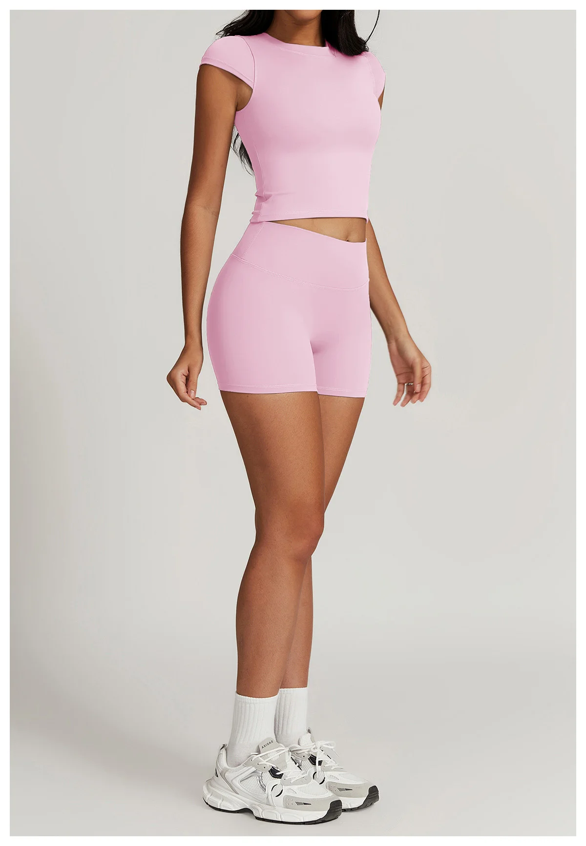 Yoga Sets Women Gym Clothes 2 piece Seamless Sports culottes Fitness Workout Sportswear Tennis Skirt Leggings Tank Shorts Suit