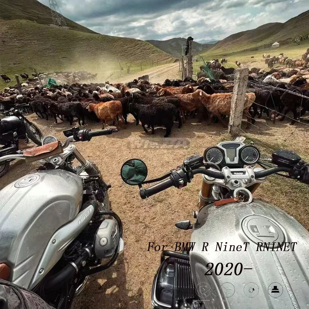 R NineT RNINET Urban G/S R NINE T Pure RnineT Scrambler 2020-용 오토바이 핸들바 미러 바 엔드 리어뷰 사이드 미러