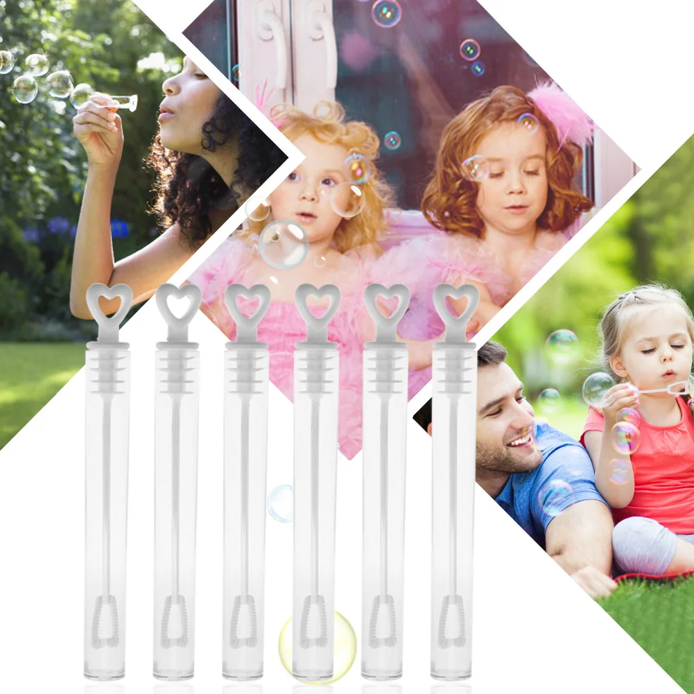 100pcs Bubble Wands Toys Creative Design Bubble Blowing Maker Fun Birthday Decorations Bubble Making Devices for Anniversaries