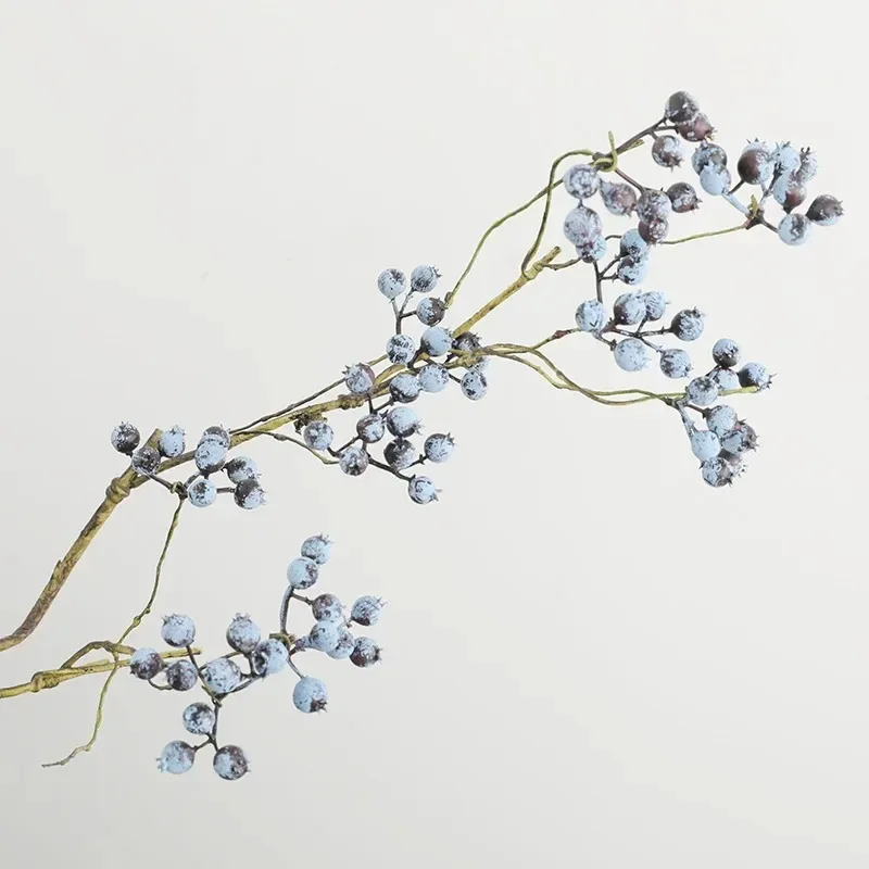 Single American style cranberry berry foam branch berry branch artificial berry decorative flower arrangement false flower