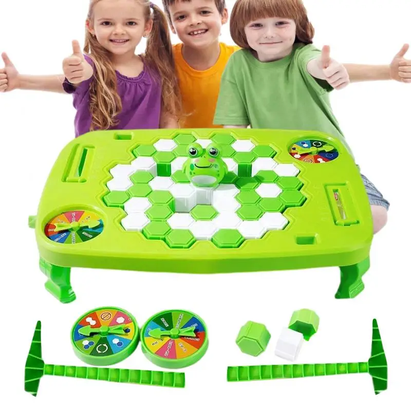 

Children Save Frog Ice Breaking Game Parent-child Interactive Funny Family Frog Trap Toys Desktop Ice Cubes Balance Toy