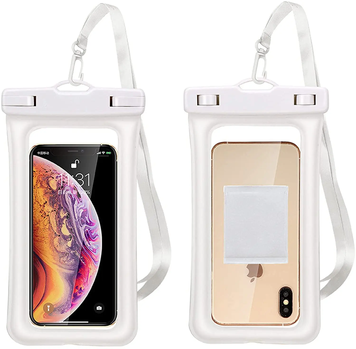 2 colors Top quality Mobile Phone Pouch 20M Waterproof Bag Underwater Dry Case Cover For snorkeling Canoe Swimming Drifting