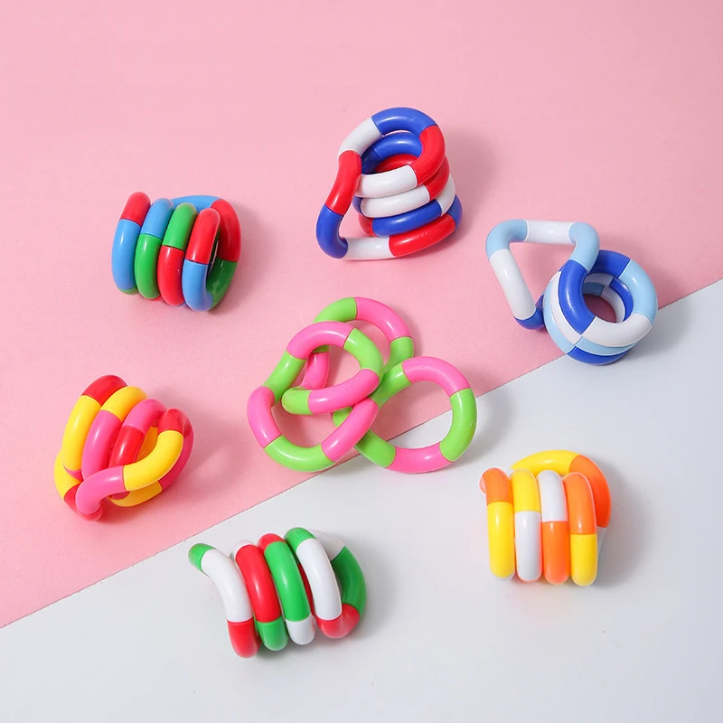 Multicolore sensorieel twisty fidget speelgoed voor stress_voghion.com