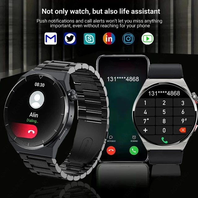 Montre connectée GT3 Pro pour les hommes, étanche conforme à la norme IP68