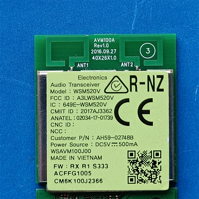 para Samsung Electronics Transceptor de Áudio Wsm520v 649e-wsm520v Wsavm100j00 Avm100a Módulo de Conexão Subwoofer Ah5902748b - Image 6