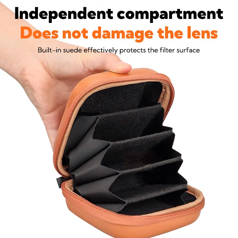 Drone Storage Bag Drone Storage Case multi-functional Filter Storage Case Protective Lens Filter Waterproof Dustproof Shockproof Drop-proof Lens Organizer