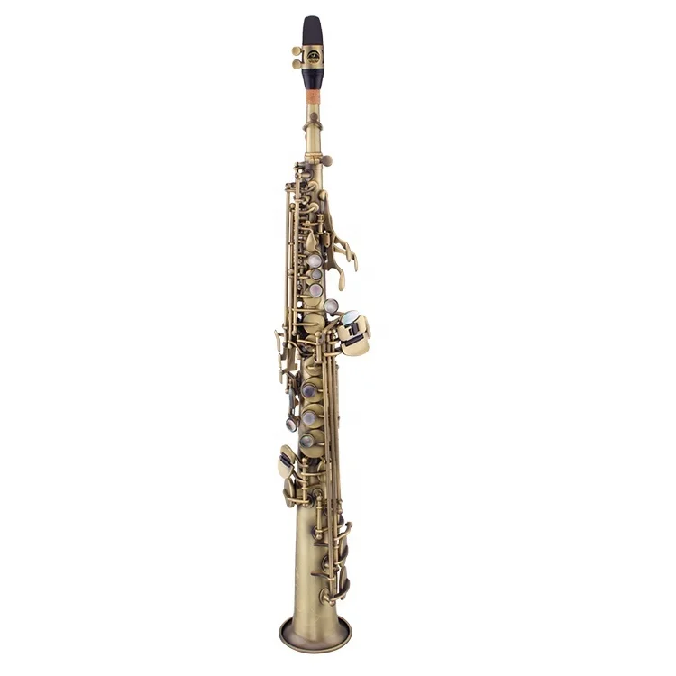 Sassofono Soprano Economico In Bronzo Antico Punteggiato Con Borsa Sax Dalla Cina