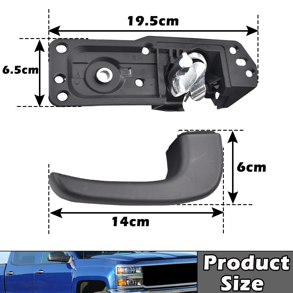 Poignée De Porte Intérieure Gauche ATTPARTS Pour Chevrolet Silverado / GMC Sierra 2010-2014