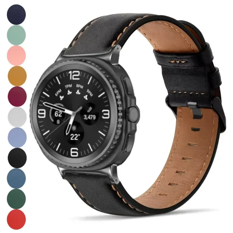 Crazy Horse Leather Strap for Smartwatch - Premium Correa Accessories Bracelet Band