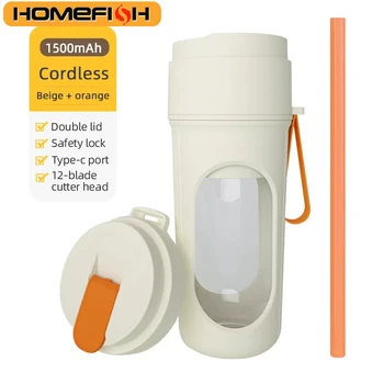 12 Blades Electric Portable Blender 350ML Juicer Fruit Mixers USB Rechargeable Smoothie Juicer Cup Squeezer Juice Maker 1