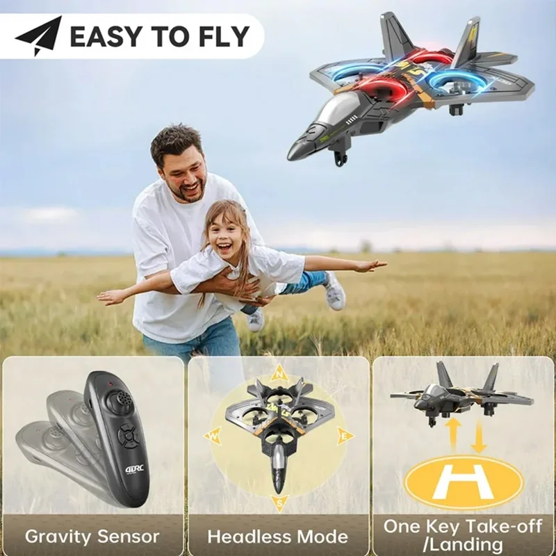 4DRC Drone V17 Aircraft Remote Control Foam RC Glider Plane Fighter Hobby Airplane Toys For Kids Beginners Adults_voghion.com