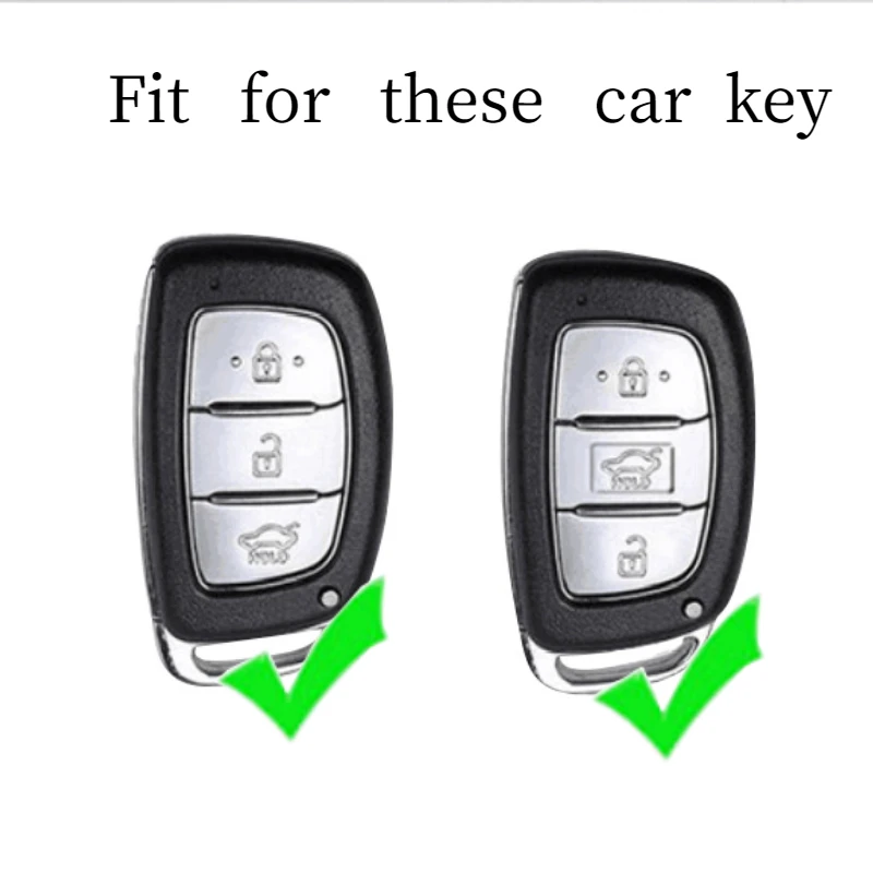 Nuova copertura chiave auto in lega per Hyundai Tucson Santa Fe Rena Sonata Elantra Creta Ix35 Ix45 I10 I30 I40 3 4 pulsanti Premium Key Case - Sb8ba3586ad6f431a8d5814726ca6fde0f
