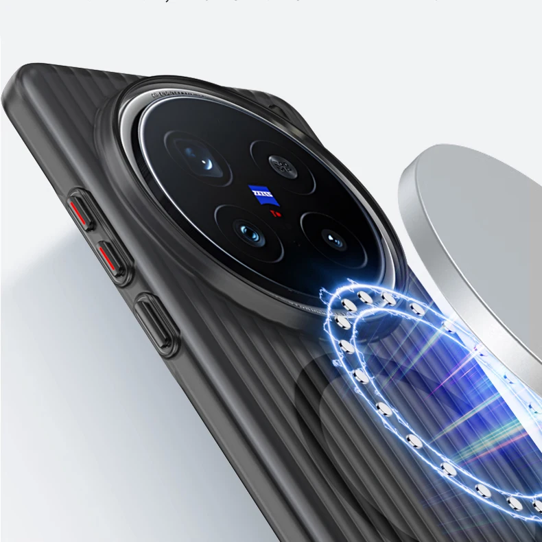 For VIVO X200 Pro Case Hard PC Slim Transparent Magnetic MagSafe