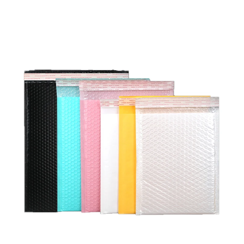 13x15 cm 10 pcs yellow Plastic Bubble Bag Bubble Padded Envelopes Bag Poly Bubble film Mailing Envelopes package bag 3