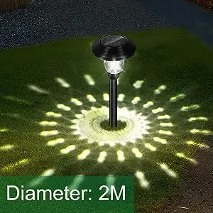 Outdoor Solar Pathway Lights 6Pack Stainless Steel Solar Garden Lights Auto On Off Path Landscape Lighting