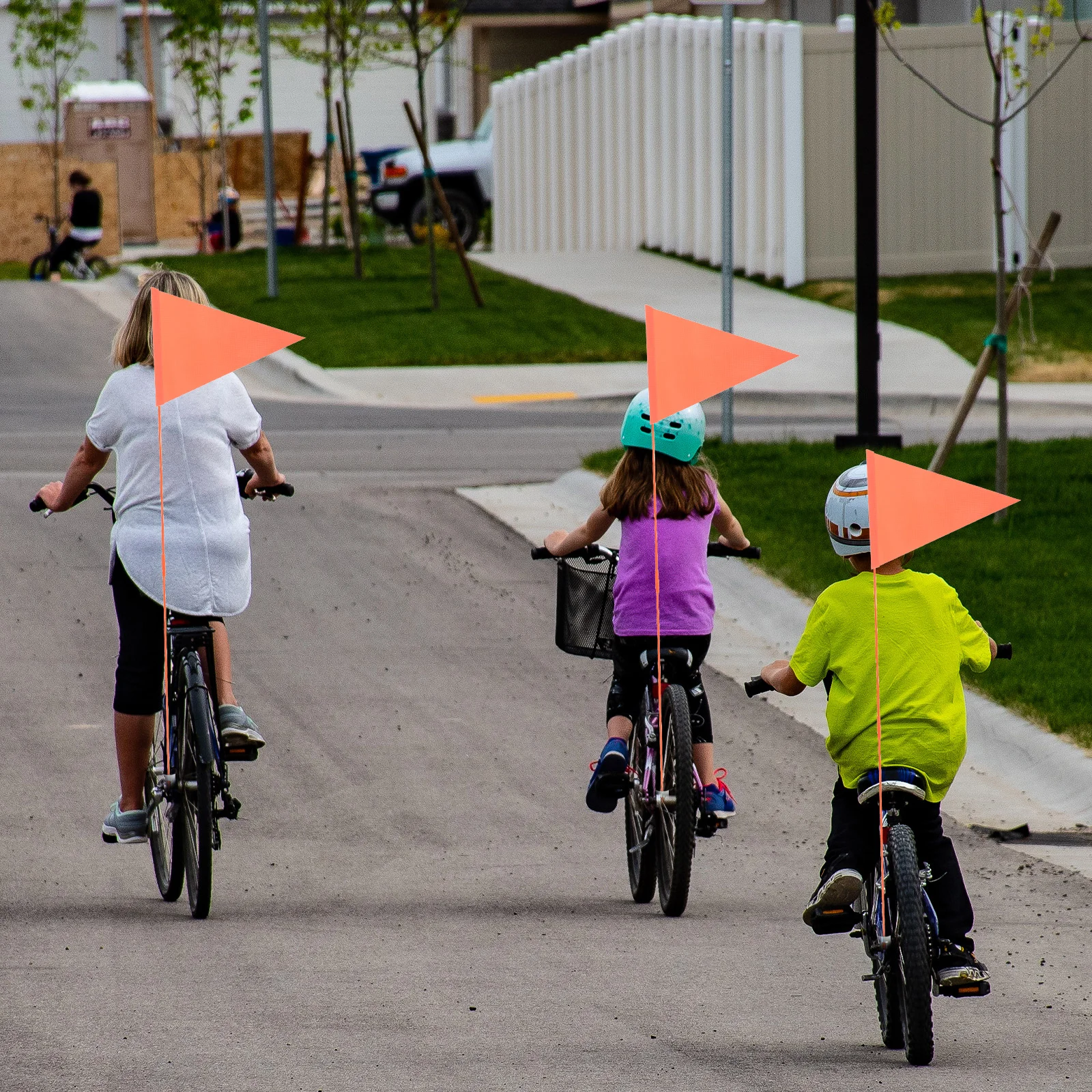 5 Stück reflektierende Wimpel Fahrräder Flaggen verschleiß feste Sicherheit  Auto Zubehör für Kinder Reiten Fahrrad zubehör PVC Kind tragbar - AliExpress