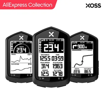 AliExpress 컬렉션 XOSS NAV 자전거 컴퓨터 지도 내비게이션, 무선 사이클링 속도계, GPS 방수 블루투스 ANT + 케이던스