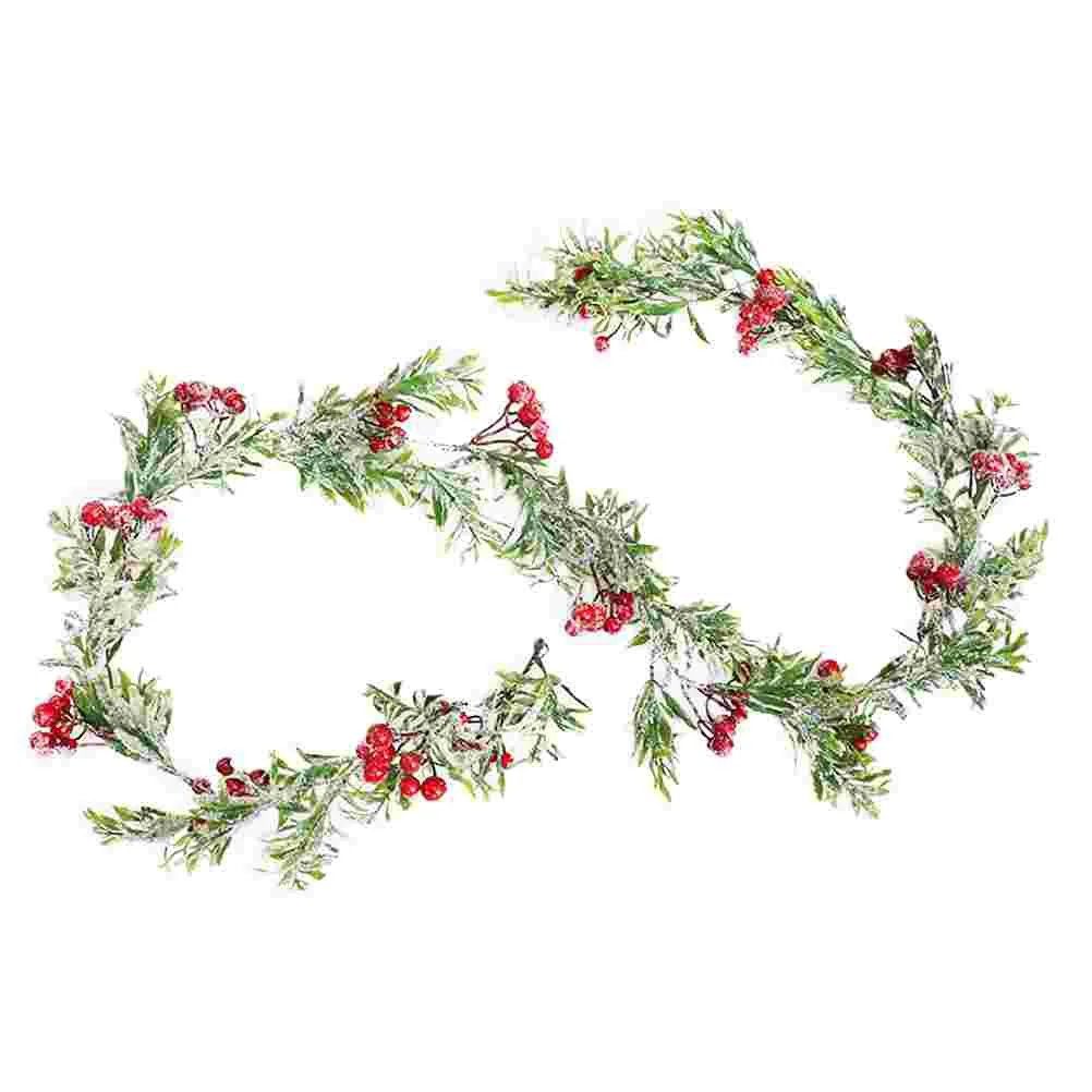 

Christmas Rattan Ornament Berries Branch Cane Household Home Hanging Pendant Decorative Festival Prop Decoration Pvc Simulate