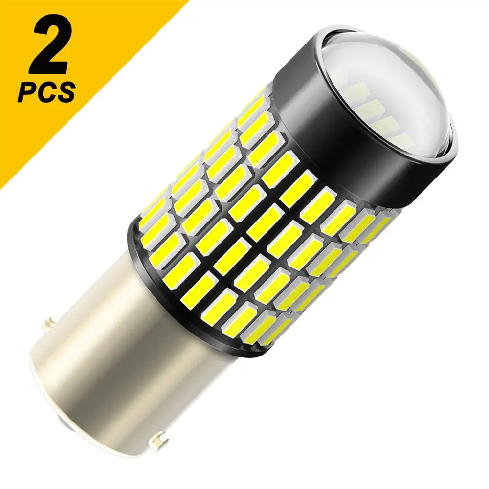 

AUXITO, 2 шт., 102 шт., 4014SMD, супер яркие, 1156 светодиодный Canbus T20 7443 W21/5W 3157 BA15S, задние фонари заднего хода, дневные ходовые фонари
