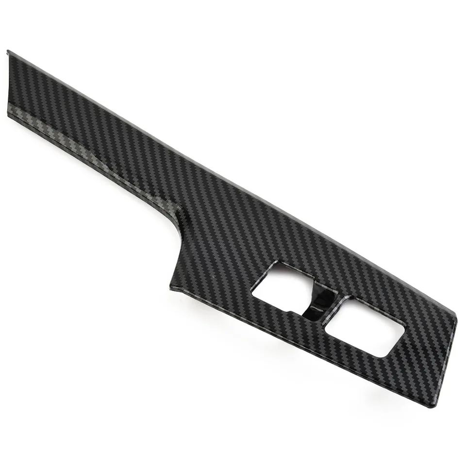 Decorazione Accessori Per Fiat 500 2011-2019 Stile Fibra Carbonio Morbido Centro Controllo Aria Condizionata Interruttore Pannello Copertura Trim Adesivo Accessori Auto Car Trim Styling Interni (Colo