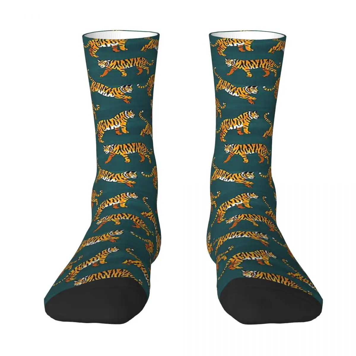 

All Seasons Crew Stockings Bengal Tigers - Navy Socks Harajuku Fashion Hip Hop Long Socks Accessories for Men Women Gifts