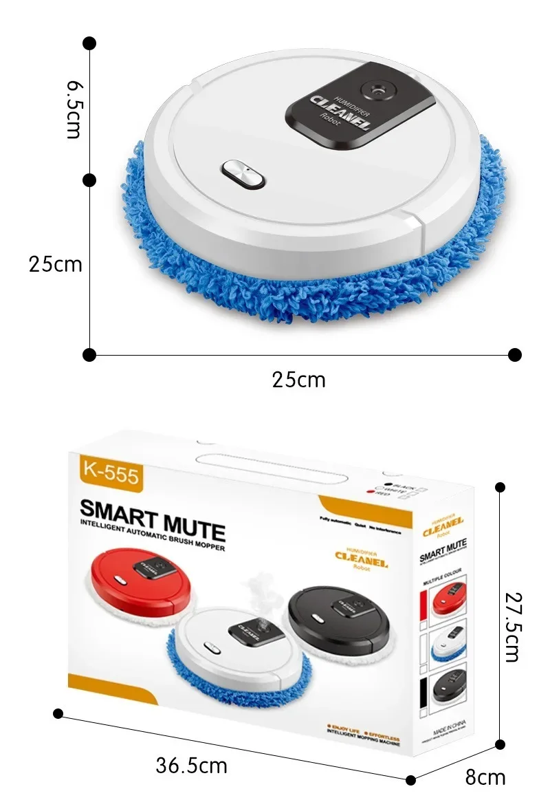 Wet and dry mop cleaners-mop debot robot vacuum cleaner