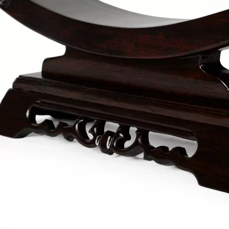 Rosewood Carving Handicraft, Solid Wood Warrior Sword Frame, Ivory Decoration Base