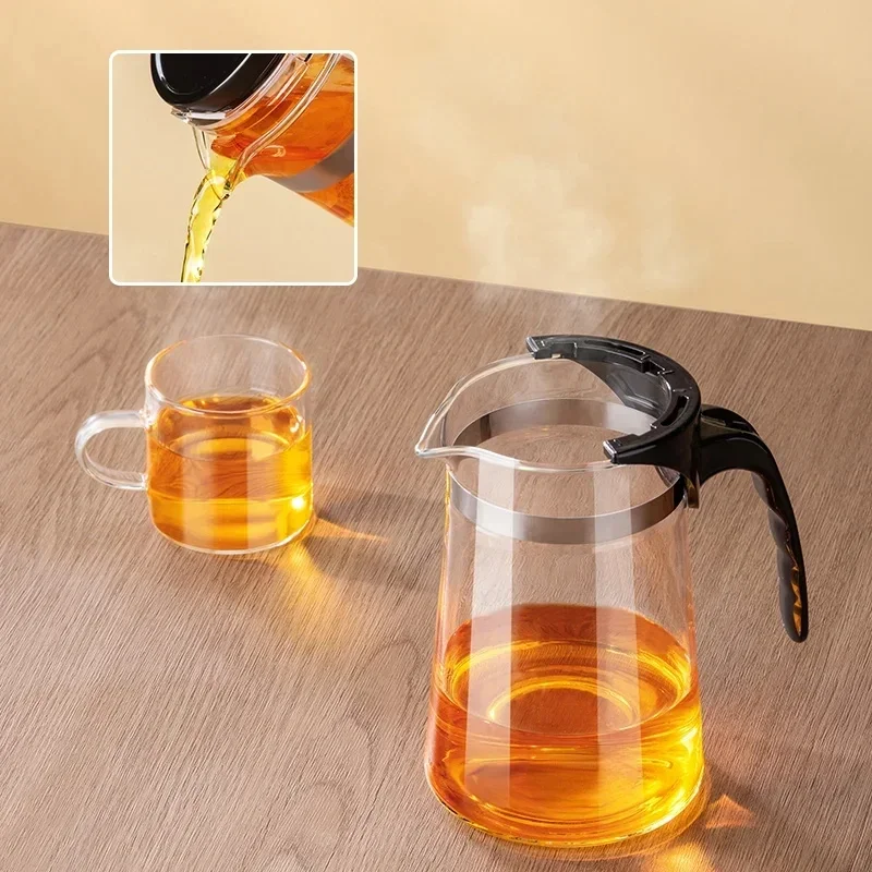 750ML Heat Resistant Glass Teapot Puer Kettle Tea Infuser Filter High Borosilicate Heatable Chinese Gung Fu Teawear Flower Pot