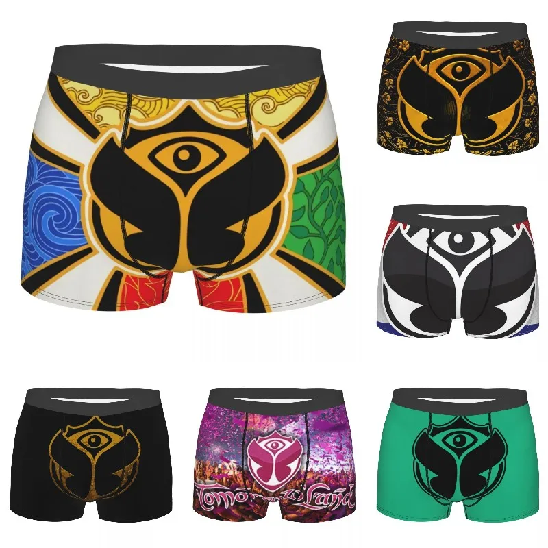 

Personalized Male Cool Tomorrowland Party Underwear Boxer Briefs Men Stretch Shorts Underpants