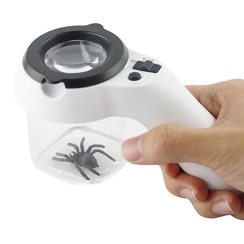 

Butterfly Viewer For Kids 8X Magnifier Science Butterfly Catcher Kit For Kid Butterfly Magnifier Container With Led Scale