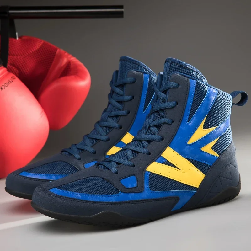 Men Luxury Boxing Sneakers Outdoor Light Weight Wrestling Sneakers Anti Slip Wrestling Shoes Professional Boxing Shoes