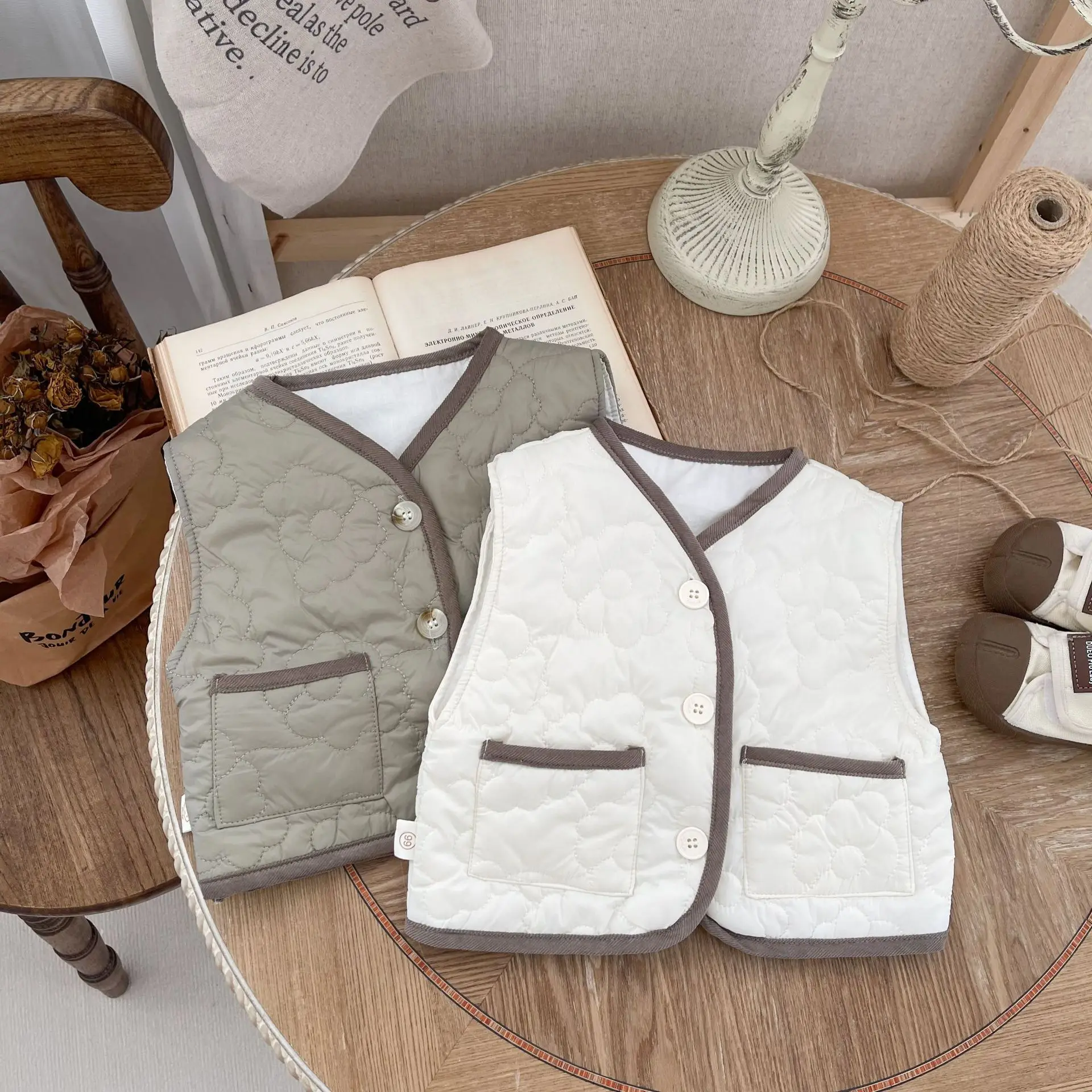 

Baby Vest Autumn Winter Infant Boys Girls Cotton Padded Vest Sleeveless Jacket Coat 0-3Y Toddler Kids Warm Waistcoat