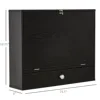 Black Wall Mount Wood Foldable Desk Children Table Desk Workstation 4