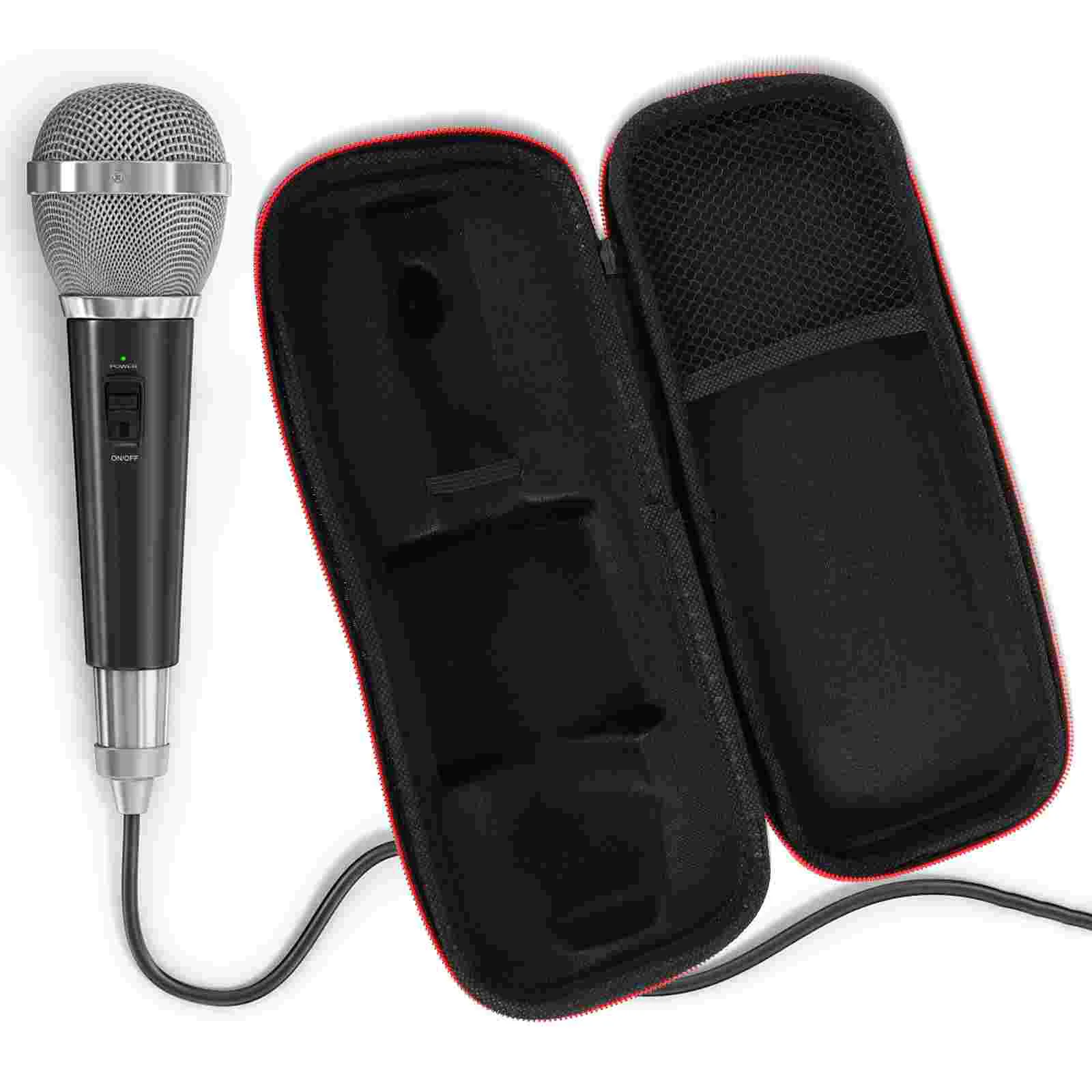 Handheld Microphone Zipper Pouch Wireless Microphone Case Mic Carrying