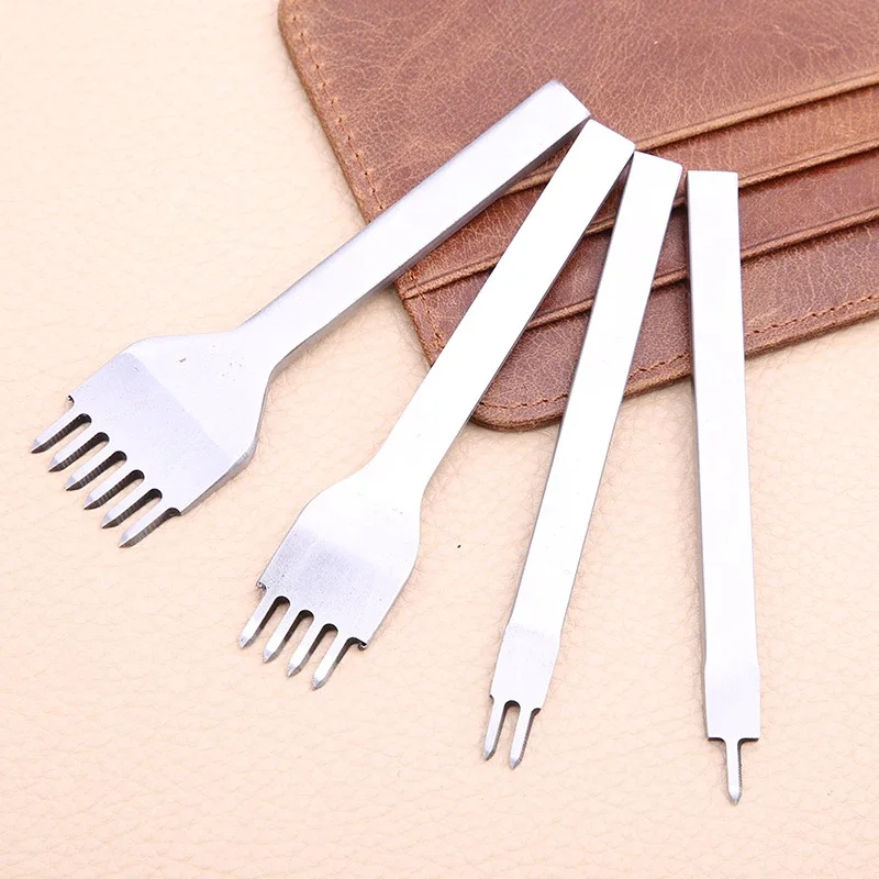 DIY Leather Carving Tool Round Chopping Suture Punching Spacing Hand Sewing Leather Art Carving Set leather hole puncher leather punching awl leather sewing kit round hole punch cutter set hole punch cutter set leather hole punch leather punch tool round hole punch set
