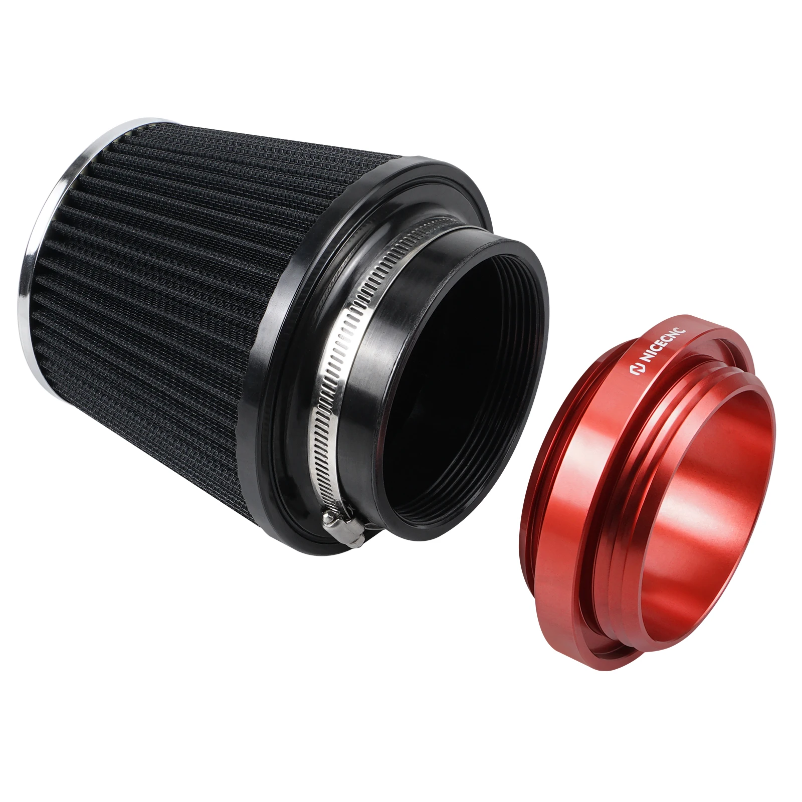 Für Honda TRX450R 2006–2009 Luftfilter-Ansaugsatz ATV TRX450ER 2006–2014 TRX 450R Aluminium mit hohem Luftvolumen 17211-HP1-600 – Detail 14